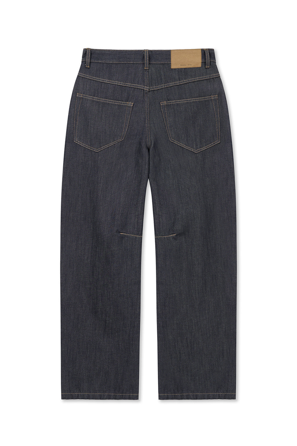 Matin Kim - Dart Point Denim Pants (Dark Navy) product image 2 | TRAB K-Fashion Australia