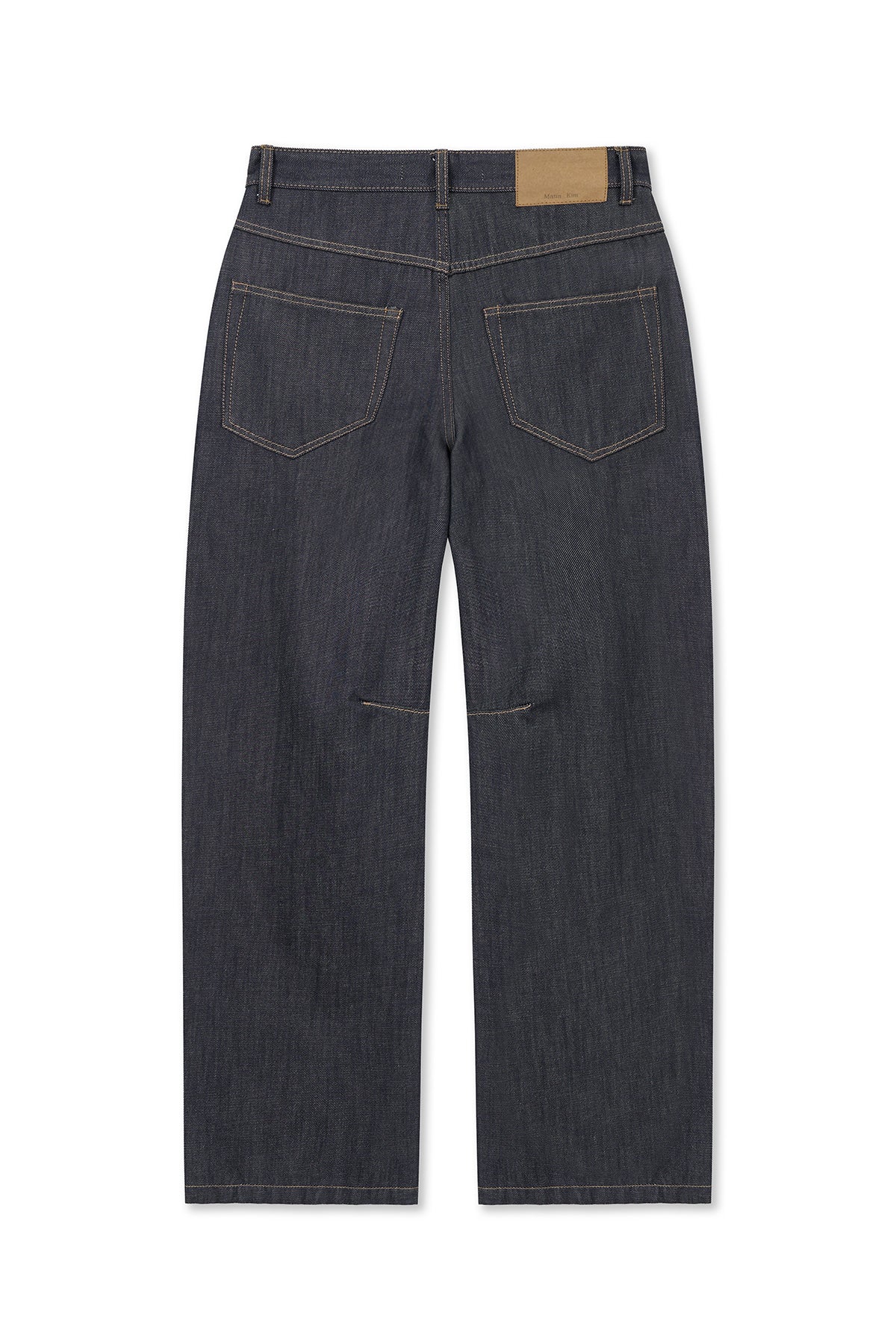 Matin Kim - Dart Point Denim Pants (Dark Navy) product image 2 | TRAB K-Fashion Australia