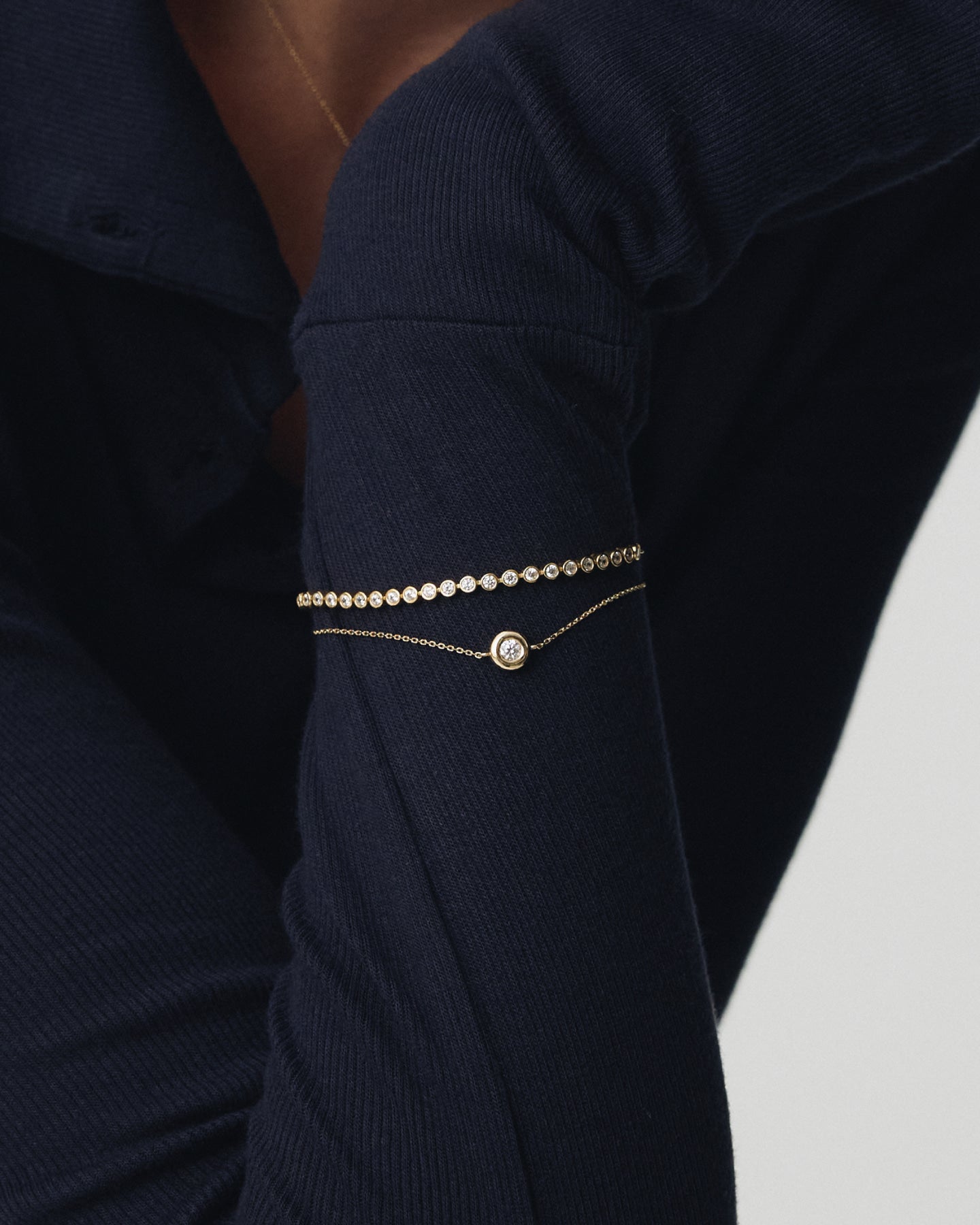 Numbering - Bezel Set Solitaire Bracelet #3901 product image 1 | TRAB K-Fashion Australia