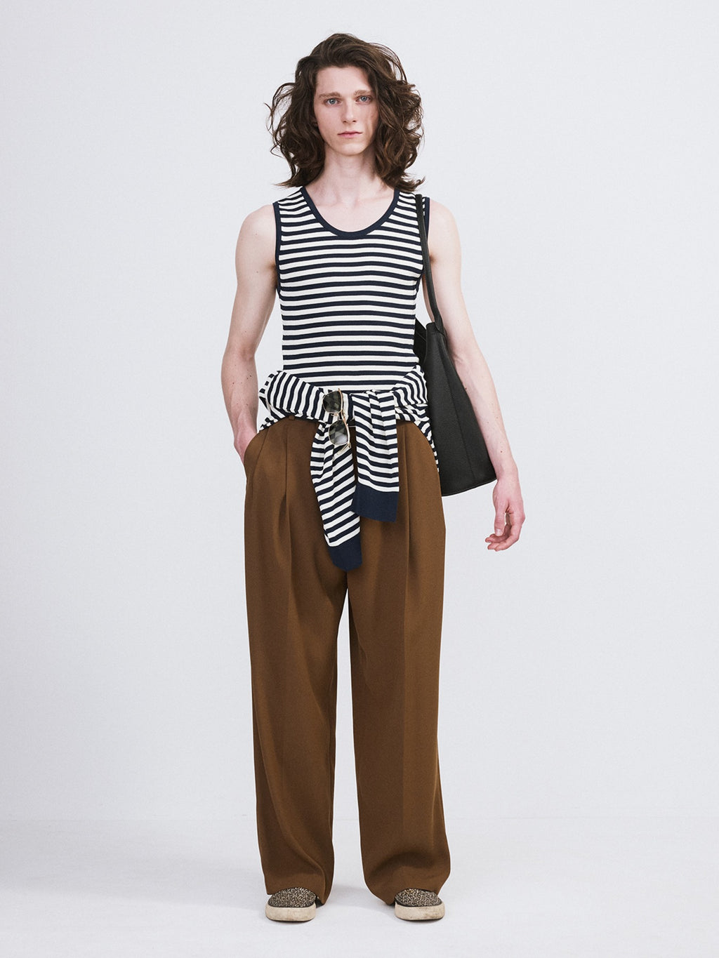 Recto - Marina Summer Knit Tank Top (Navy) product image 1 | TRAB K-Fashion Australia