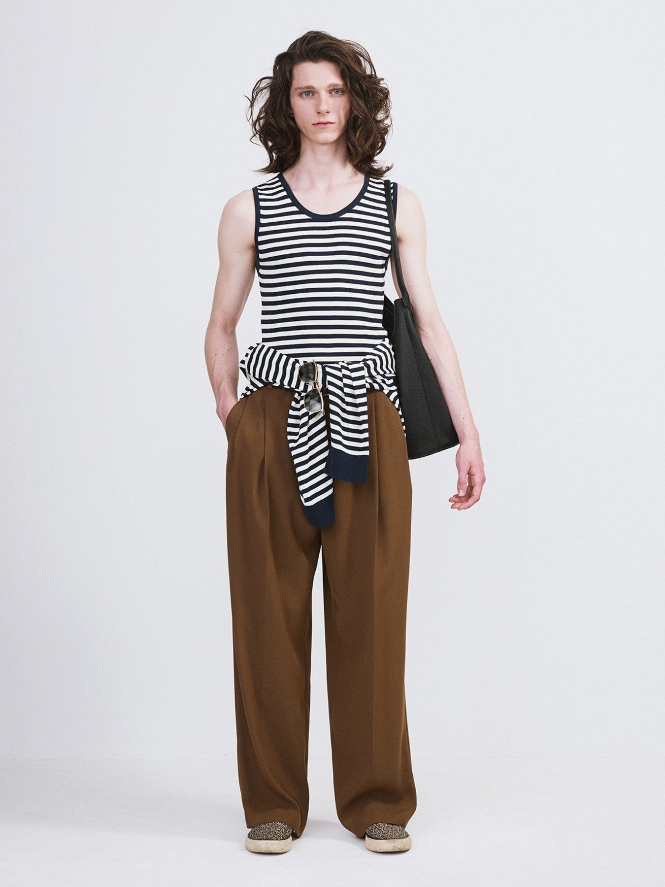 Recto - Marina Summer Knit Tank Top (Navy) product image 1 | TRAB K-Fashion Australia