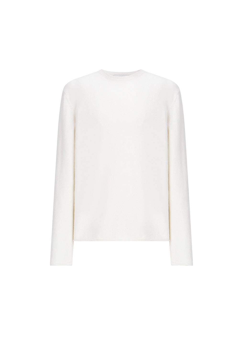 Amomento - Cashmere Easy Crewneck Knit (Ivory) product image 2 | TRAB K-Fashion Australia