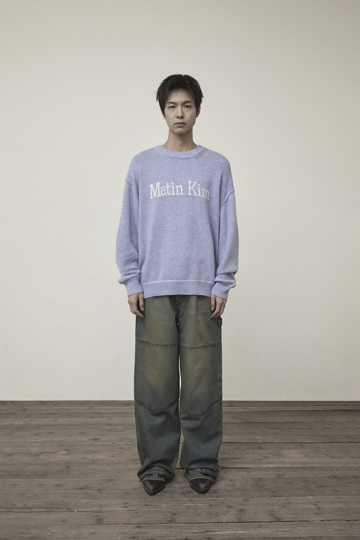 Matin Kim - Western Detail Denim Pants (Blue) product image 5 | TRAB K-Fashion Australia