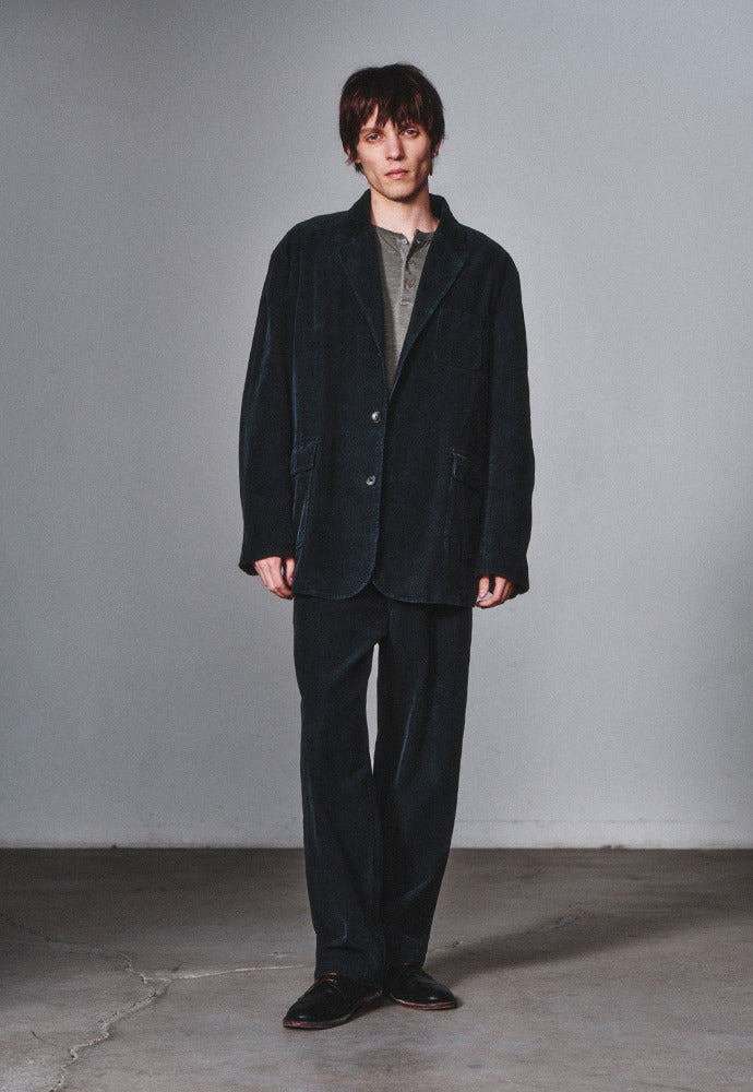 Art if acts - Garment Washed 3 Button Corduroy Blazer (Cliff Navy) product image 1 | TRAB K-Fashion Australia