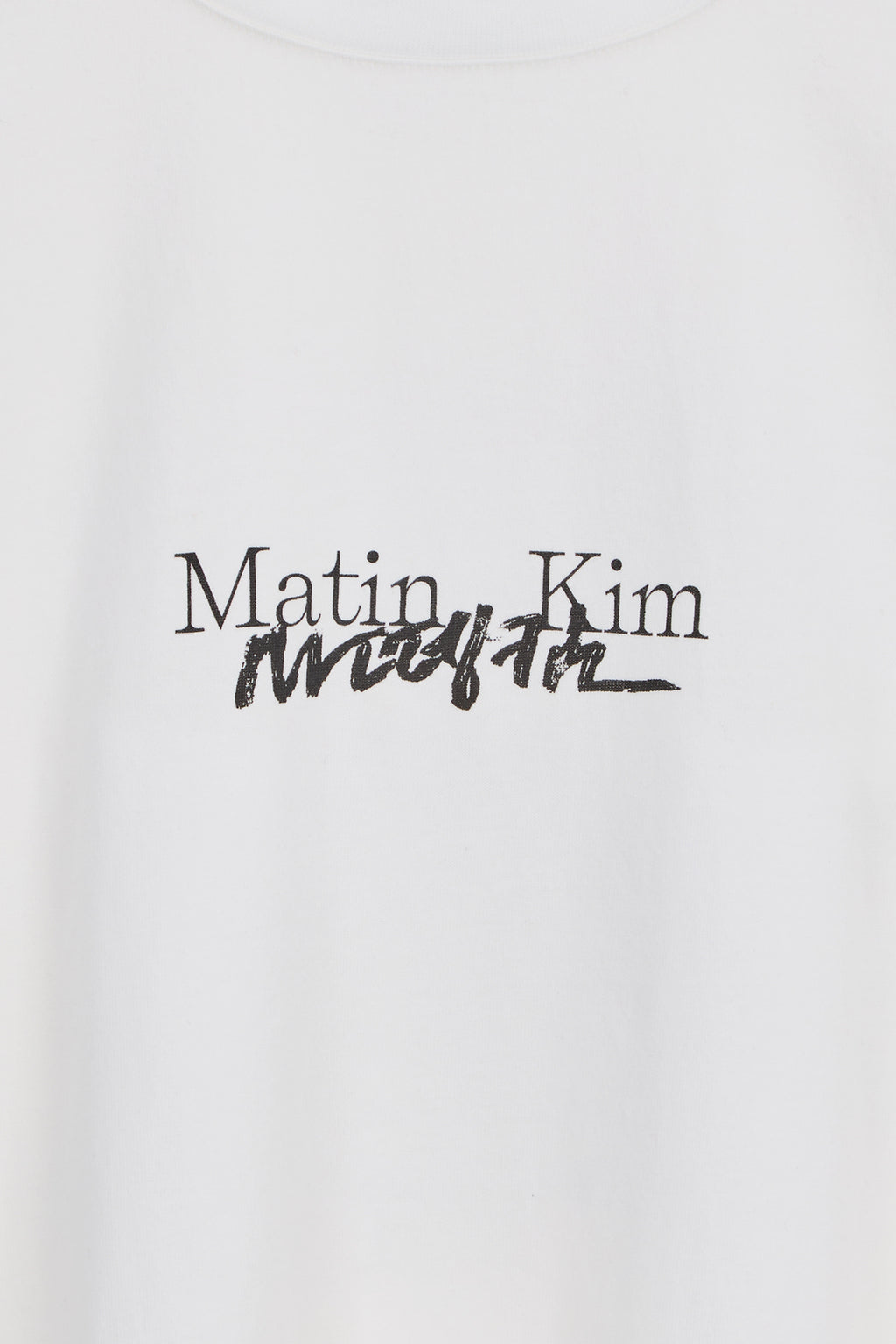 Matin Kim - Hangeul Logo Archive Long Sleeve (White) product image 4 | TRAB K-Fashion Australia