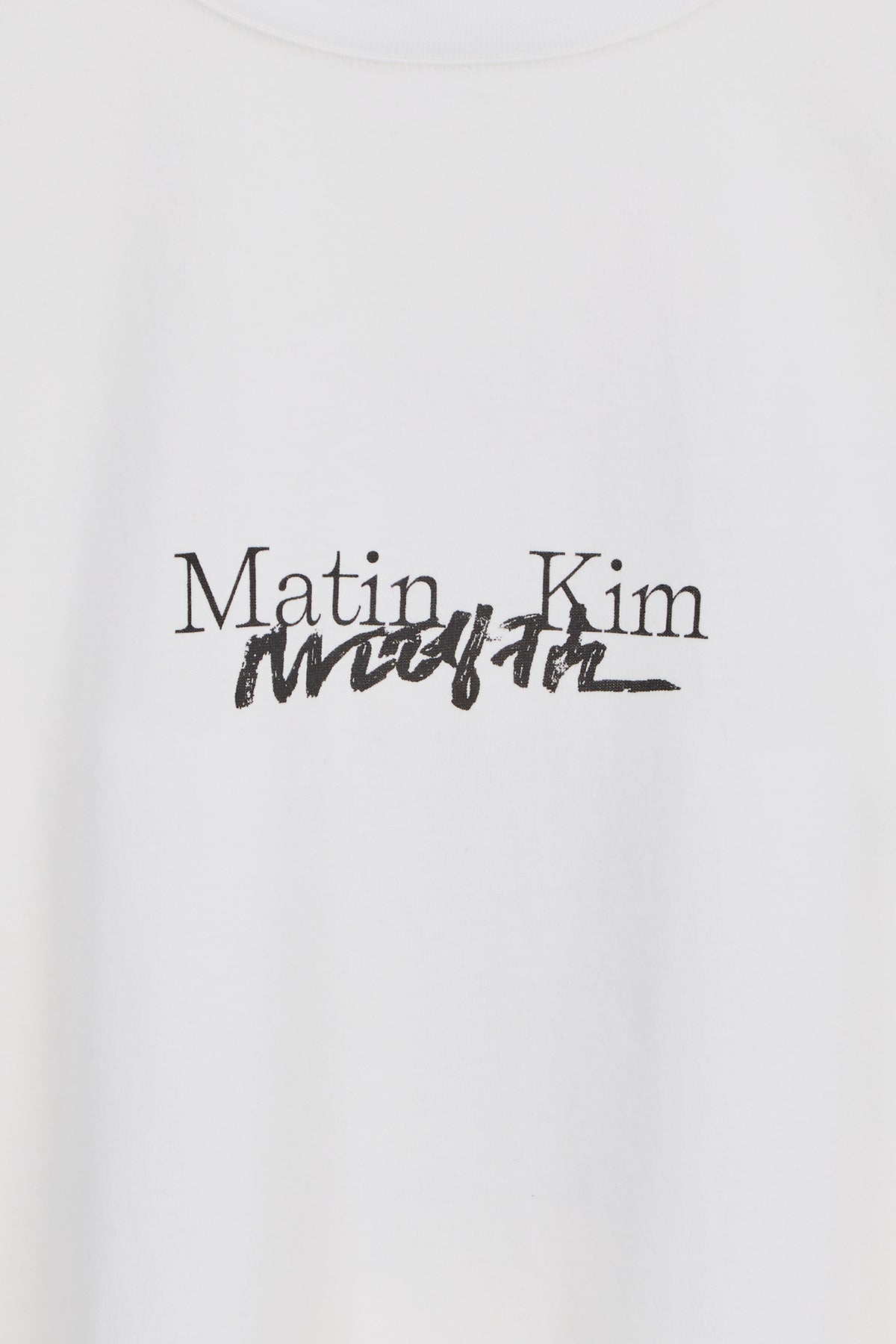 Matin Kim - Hangeul Logo Archive Long Sleeve (White) product image 4 | TRAB K-Fashion Australia