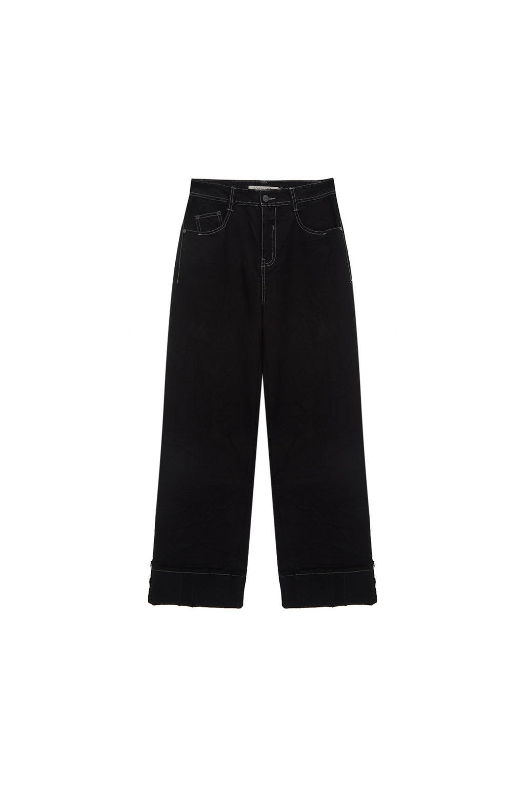 Matin Kim - Pigment Washed Denim Pants (Dark Navy) product image 1 | TRAB K-Fashion Australia