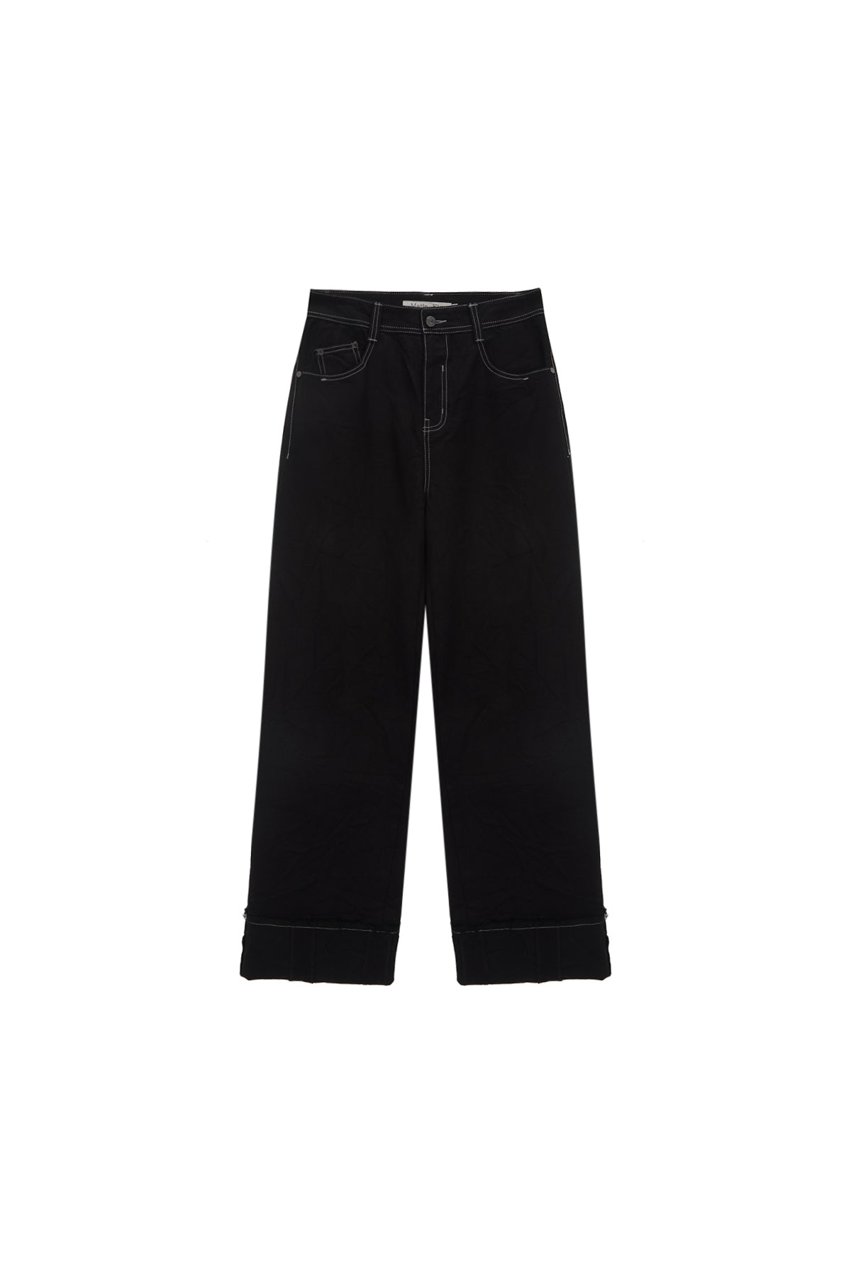 Matin Kim - Pigment Washed Denim Pants (Dark Navy) product image 1 | TRAB K-Fashion Australia