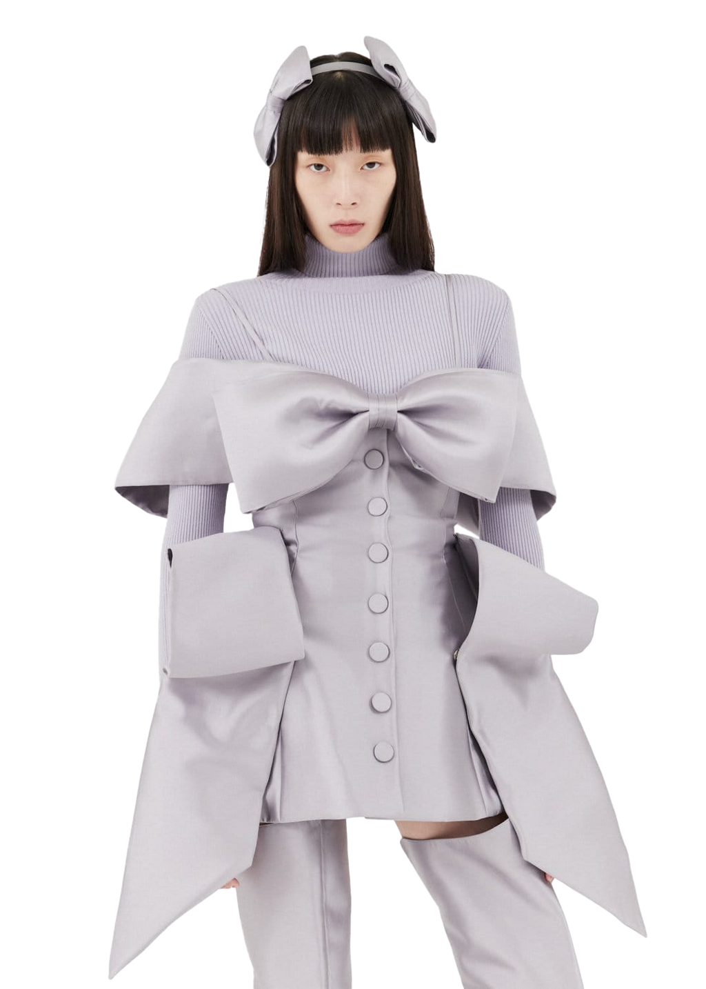 Kimhe Kim - Seraphim Mini Dress (Lavender) product image 2 | TRAB K-Fashion Australia