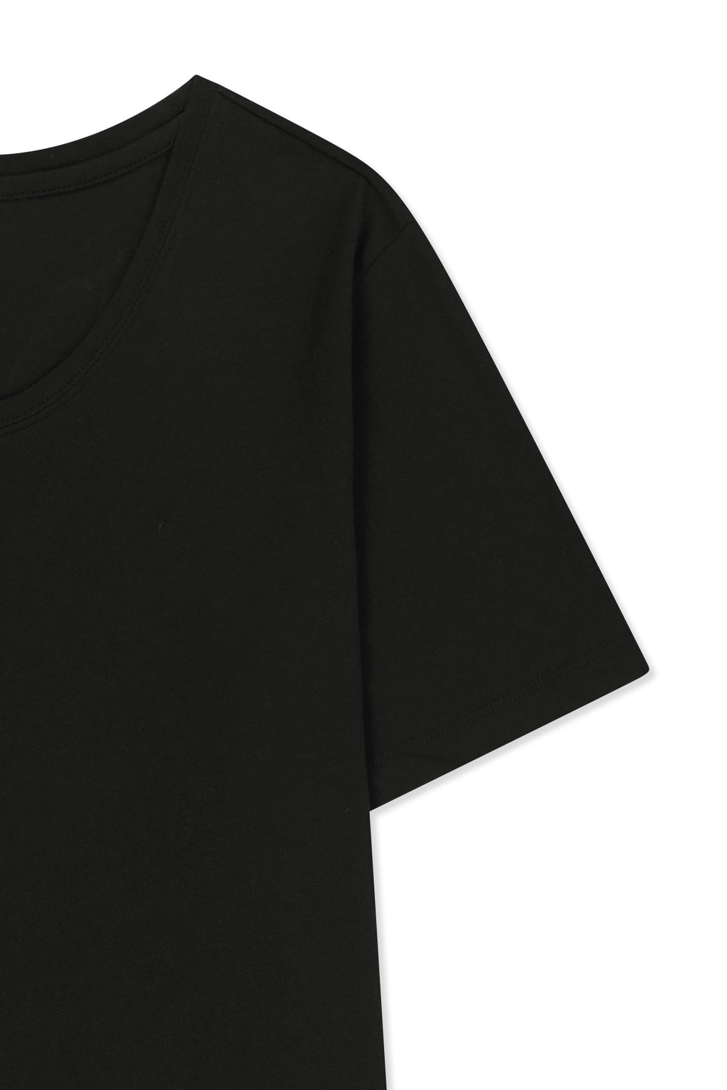 Matin Kim - Label Point U Neck Top (Black) product image 4 | TRAB K-Fashion Australia