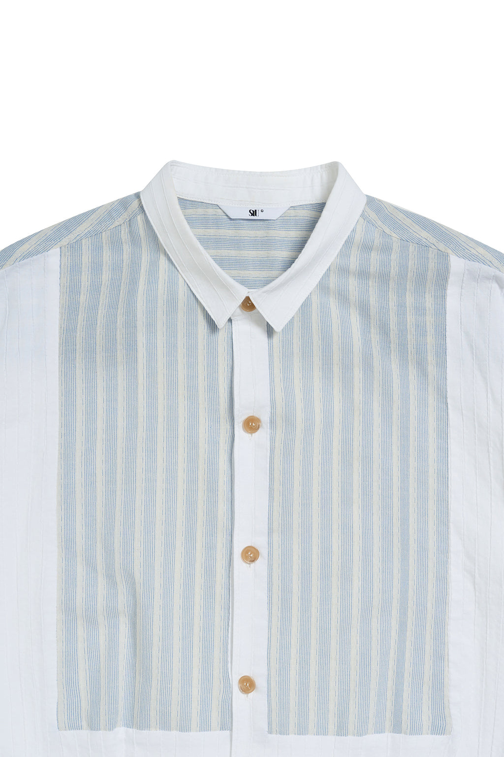 STU - Stripe Panel Shirt (White) product image 19 | TRAB K-Fashion Australia
