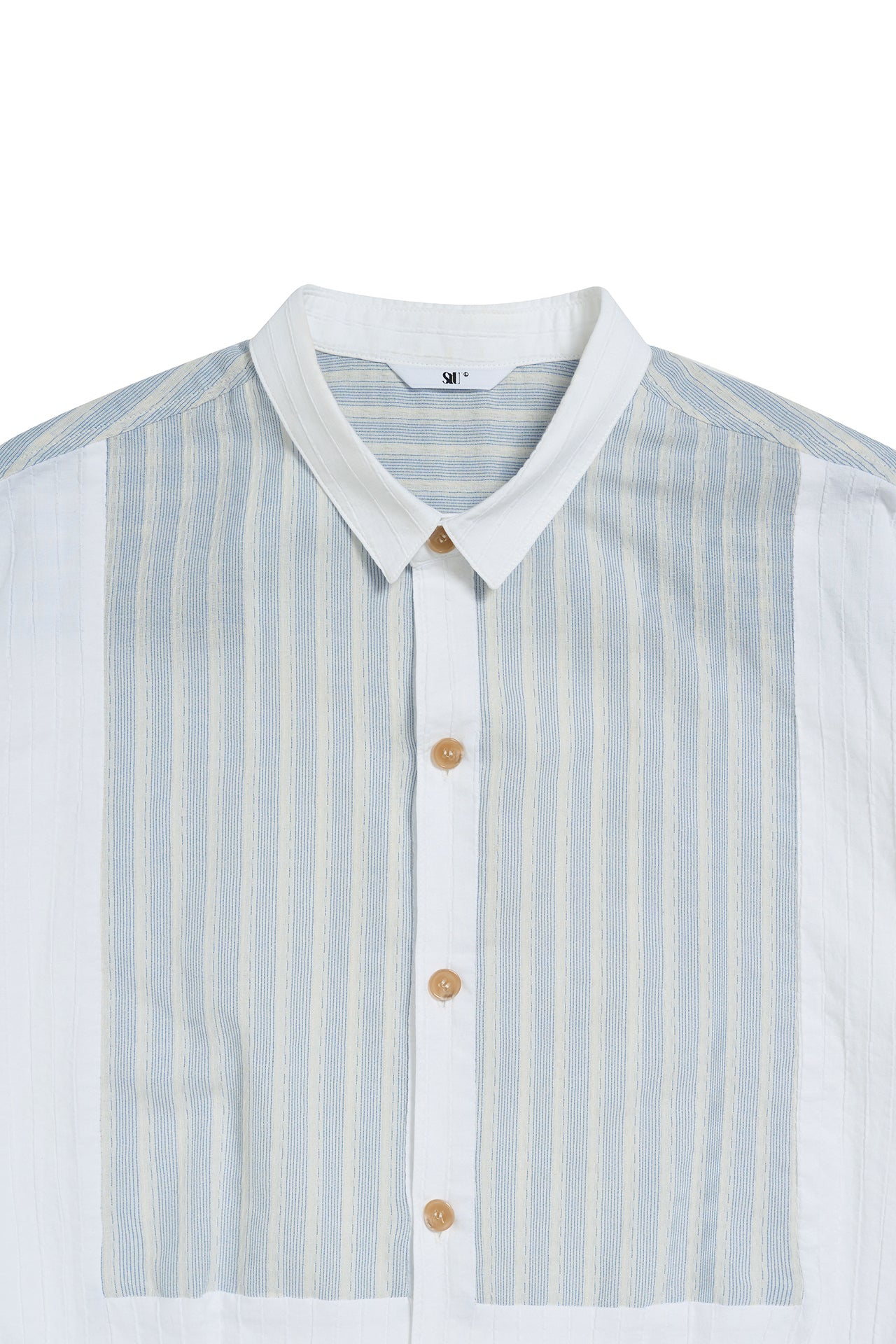 STU - Stripe Panel Shirt (White) product image 19 | TRAB K-Fashion Australia