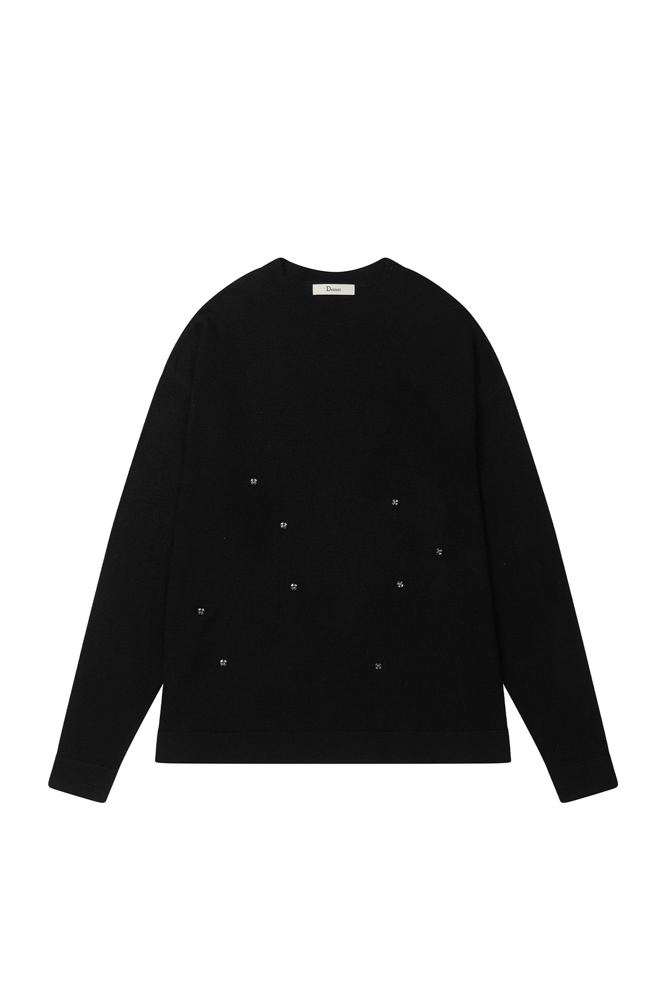 Deinet - Button Up Pullover Knit (Black) product image 9 | TRAB K-Fashion Australia