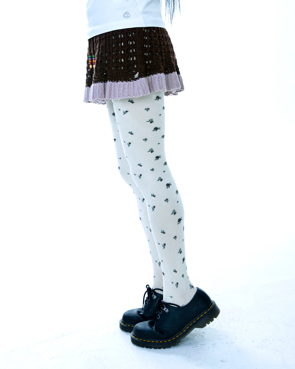 Coyseio - Layered Knit Skirt (Brown) product image 6 | TRAB K-Fashion Australia
