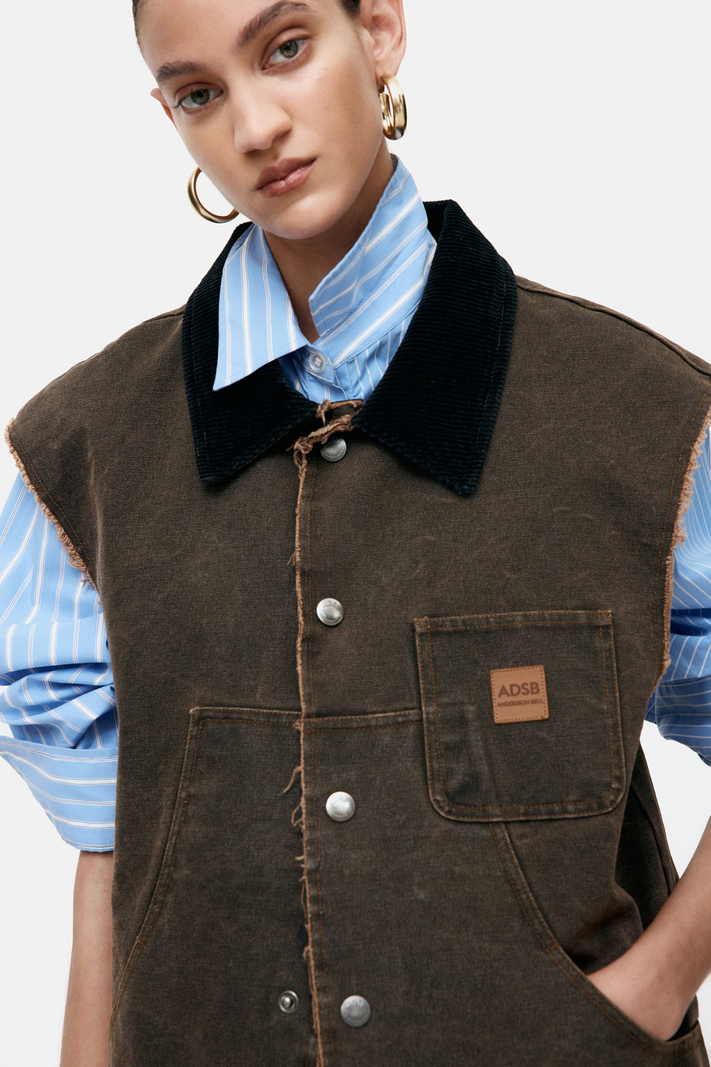 Andersson Bell - Carpenter Dress (Brown) product image 4 | TRAB K-Fashion Australia