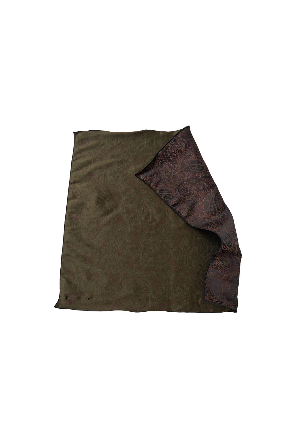 Hatchingroom - Paisley Bandana Scarf (Khaki) product image 4 | TRAB K-Fashion Australia