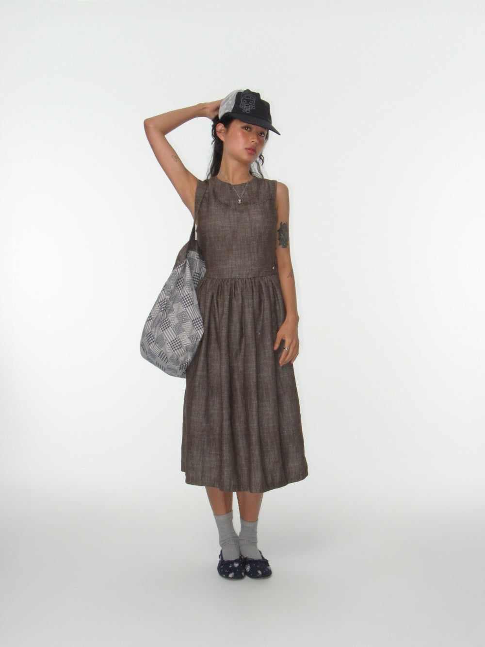 Coyseio - Round Cut Out Dress (Brown) product image 2 | TRAB K-Fashion Australia