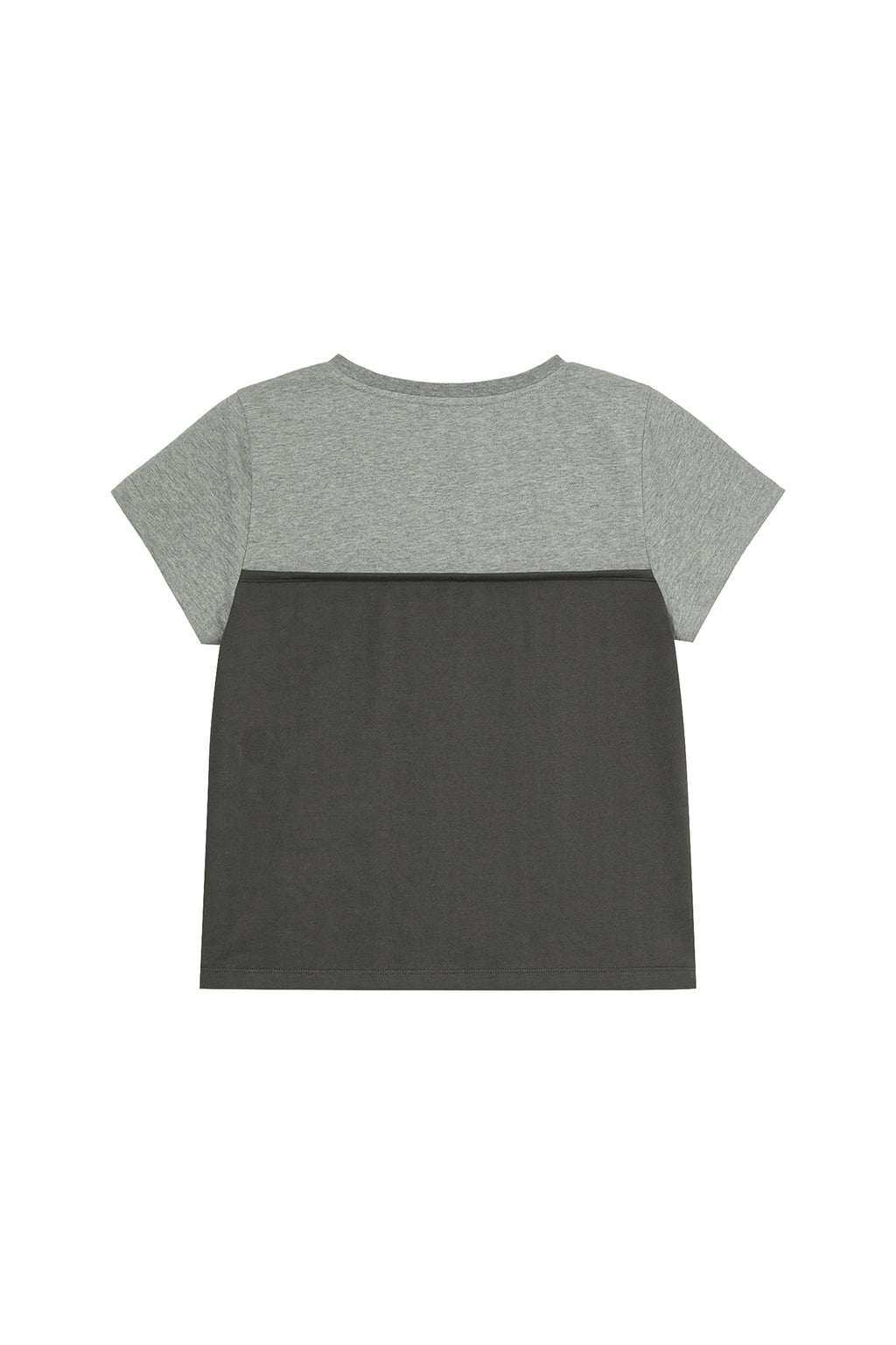 Deinet - Layered Contrast T-Shirt (Melange Grey) product image 2 | TRAB K-Fashion Australia