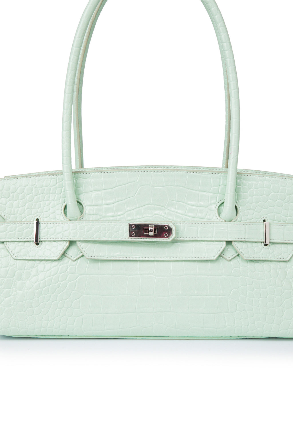 Deinet - Crocodile Pattern Two-Way Bag (Mint) product image 6 | TRAB K-Fashion Australia