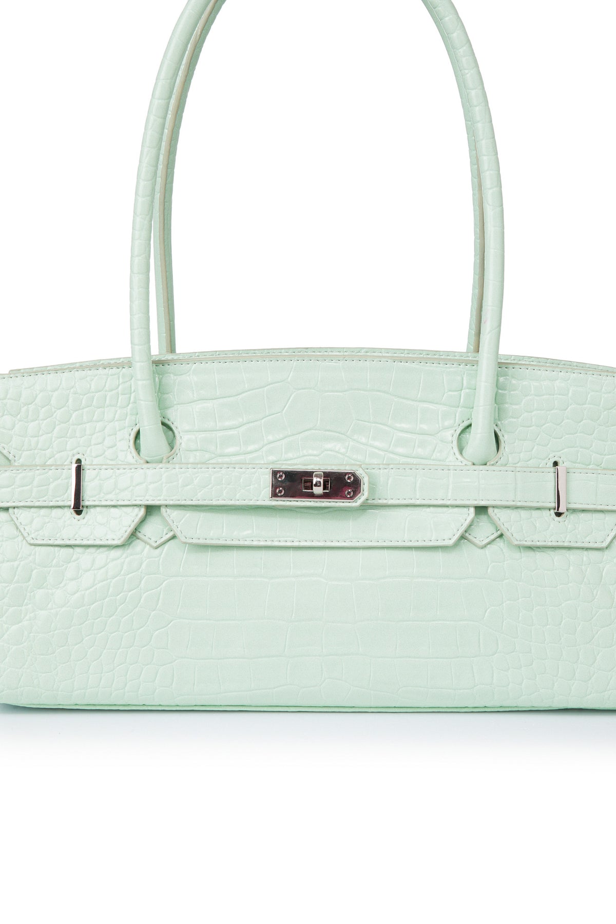 Deinet - Crocodile Pattern Two-Way Bag (Mint) product image 6 | TRAB K-Fashion Australia
