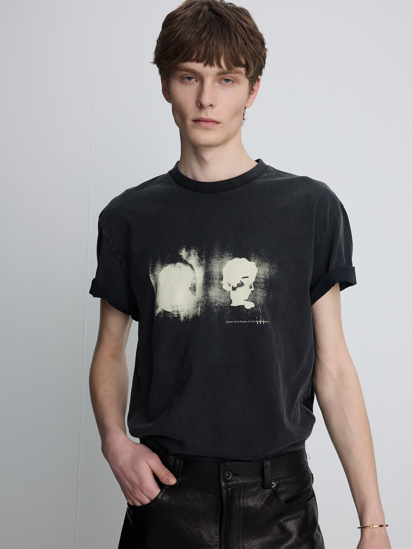 Tonywack - Garment Dyed Profiled T-Shirt (Faded Black) product image 1 | TRAB K-Fashion Australia