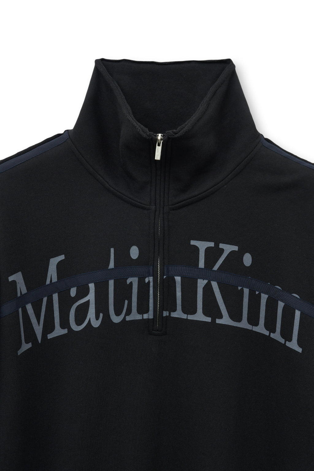 Matin Kim - Cut Out Half Zip Sweatshirt (Black) product image 5 | TRAB K-Fashion Australia