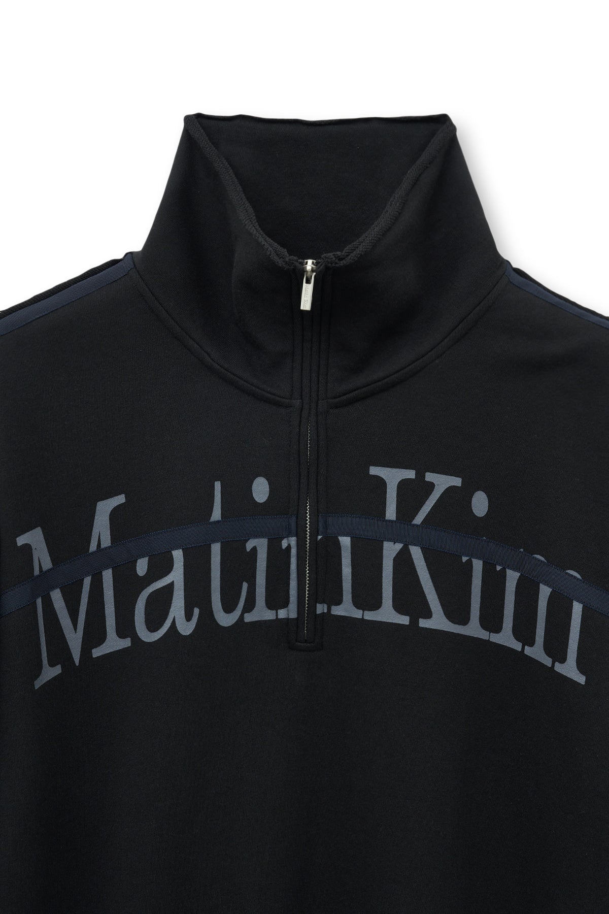 Matin Kim - Cut Out Half Zip Sweatshirt (Black) product image 5 | TRAB K-Fashion Australia