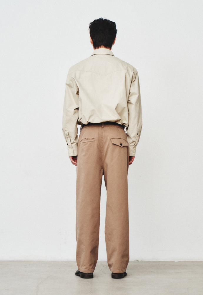 Art if acts - Washed Western Shirt (Cream) product image 3 | TRAB K-Fashion Australia
