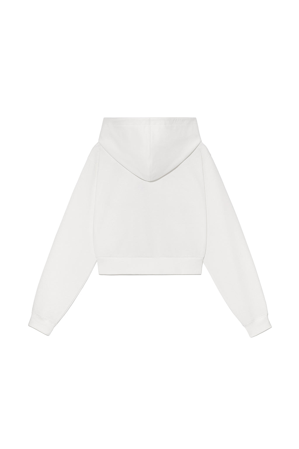 Matin Kim - Volume Pocket Crop Hoody Zip Up (White) product image 2 | TRAB K-Fashion Australia