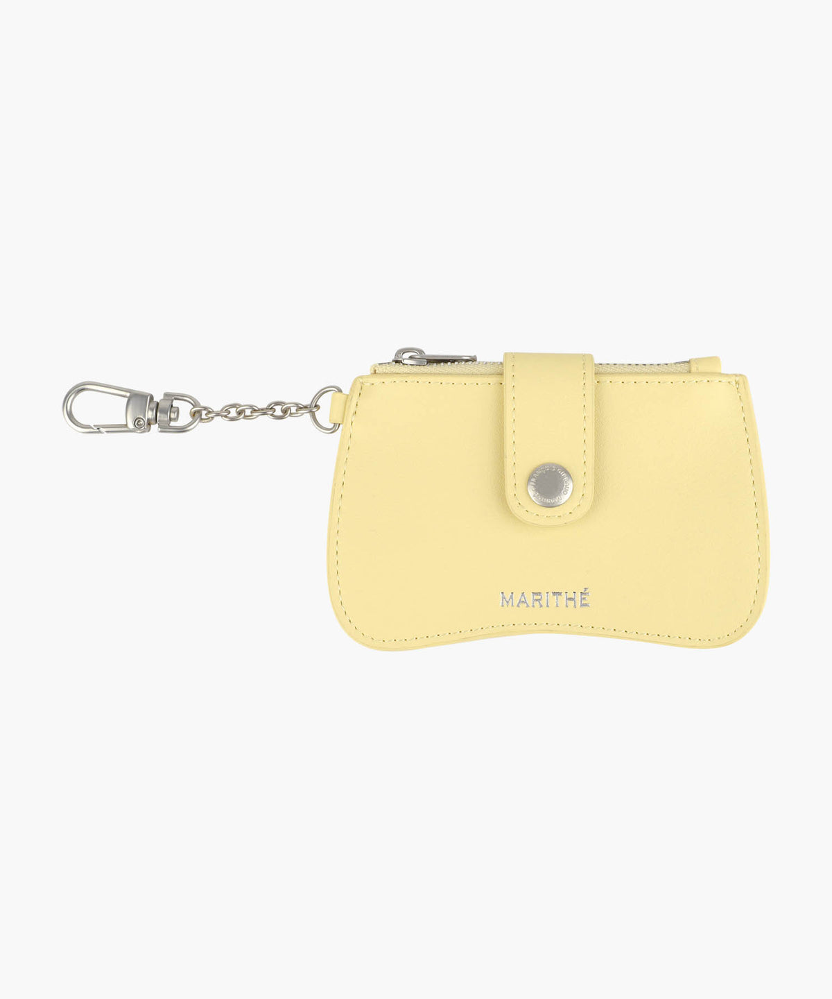 Marithe & Francois Girbaud - Regular Logo Peanut Keyring Wallet (Light Yellow) product image 1 | TRAB K-Fashion Australia