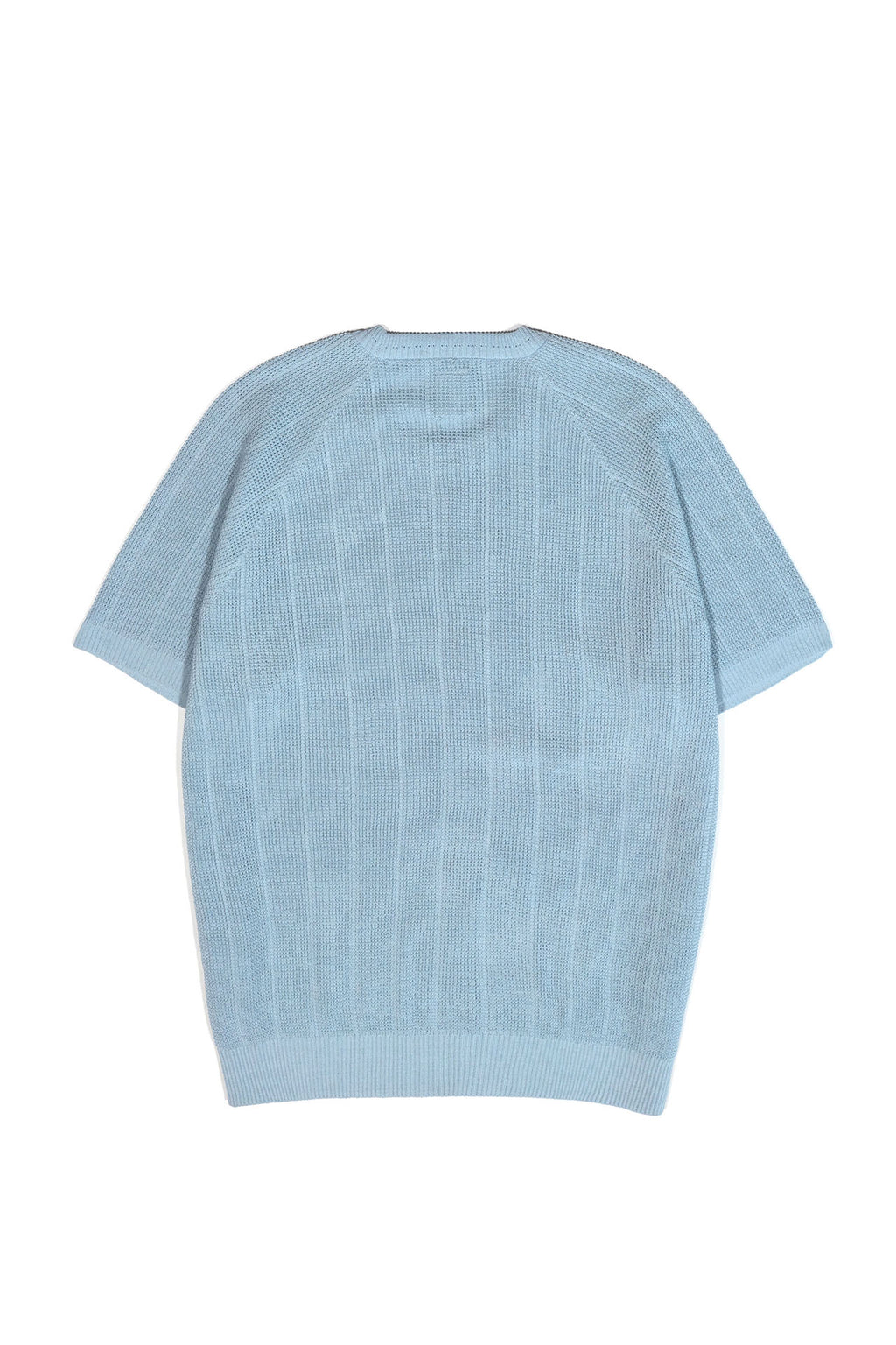 Ioedle - Sky Blue Waffle Raglan Short-Sleeve Knit (OC) product image 3 | TRAB K-Fashion Australia