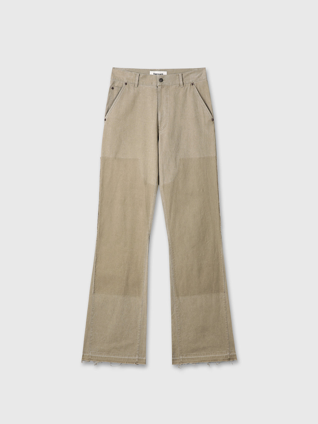 Tonywack - Vintage Effect Flared Carpenter Pants (Faded Beige) product image 13 | TRAB K-Fashion Australia