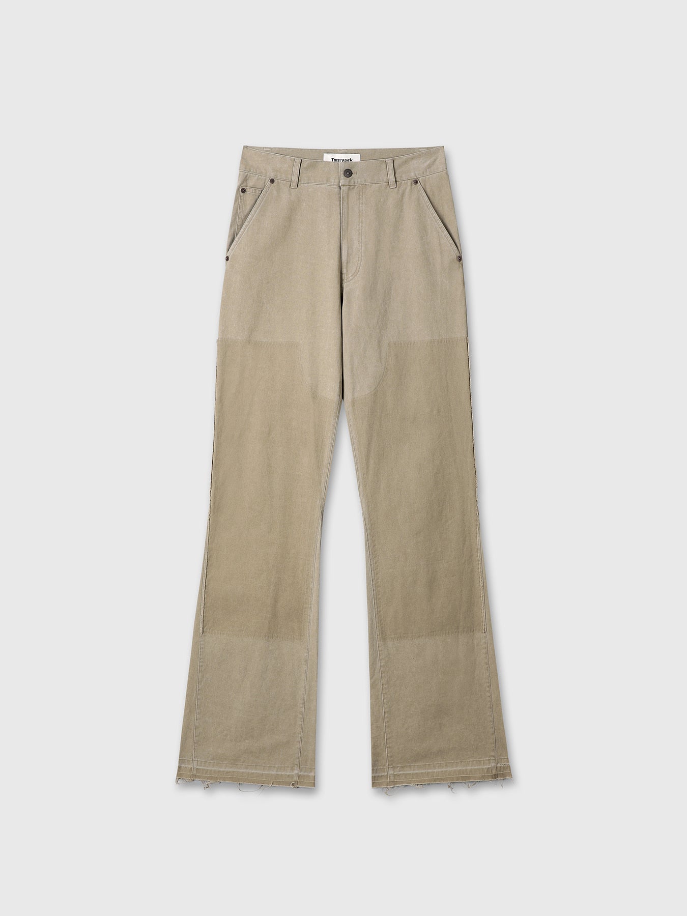 Tonywack - Vintage Effect Flared Carpenter Pants (Faded Beige) product image 13 | TRAB K-Fashion Australia