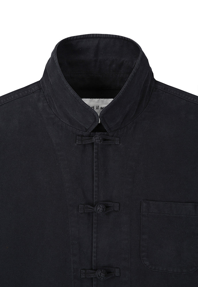 Art if acts - Washed Chinese Work Jacket (Vintage Black) product image 10 | TRAB K-Fashion Australia
