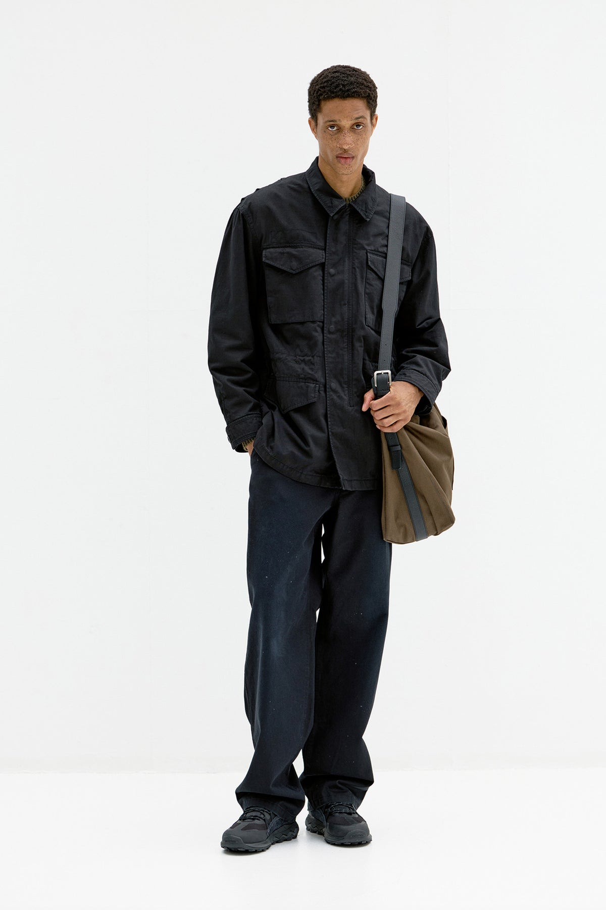 Coor - Washed Cotton M-51 Field Jacket (Black) product image 2 | TRAB K-Fashion Australia