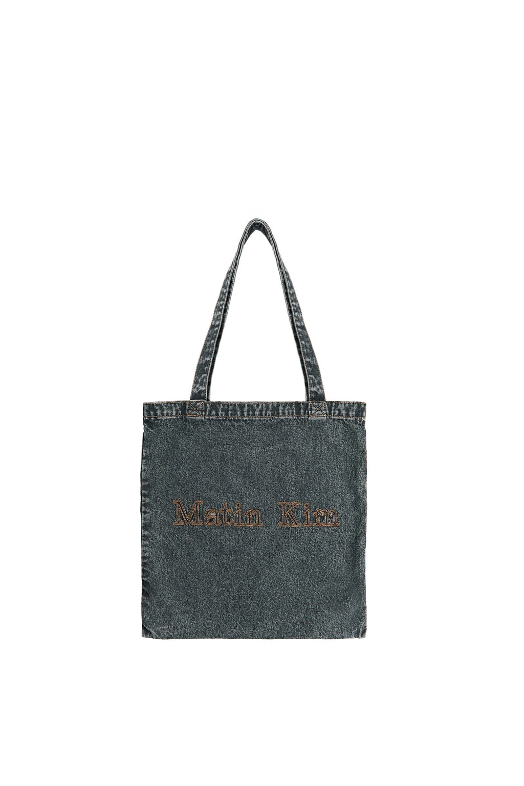Matin Kim - Matin Stitch Denim Ecobag (Black) product image 1 | TRAB K-Fashion Australia