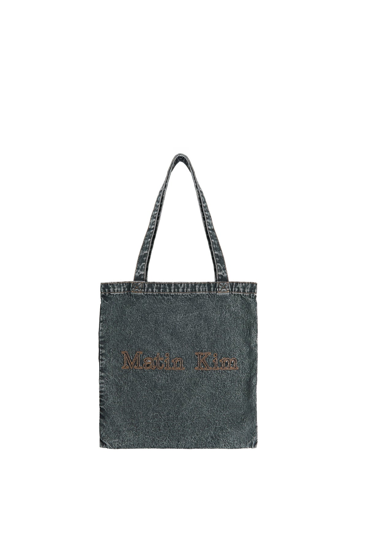 Matin Kim - Matin Stitch Denim Ecobag (Black) product image 1 | TRAB K-Fashion Australia