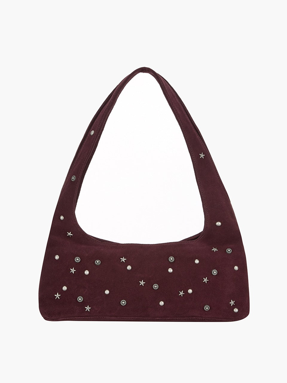 Marge Sherwood - Halter Hobo (Wine Studded Suede) product image 1 | TRAB K-Fashion Australia