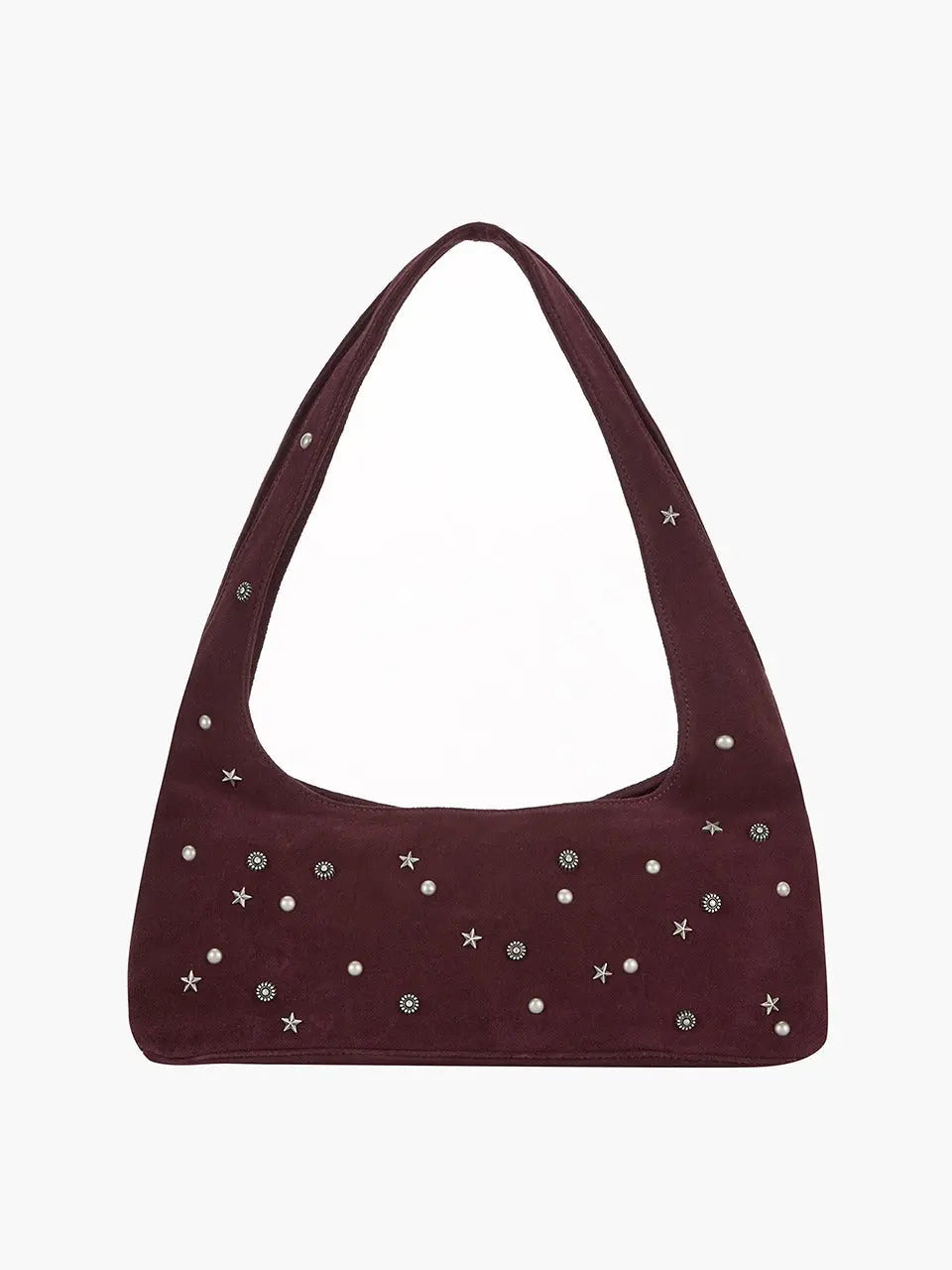 Marge Sherwood - Halter Hobo (Wine Studded Suede) product image 1 | TRAB K-Fashion Australia