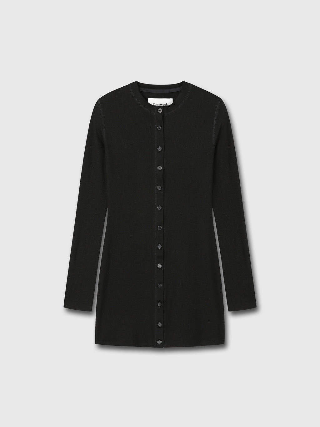 Tonywack - Ribbed Button Dress (Black) product image 6 | TRAB K-Fashion Australia
