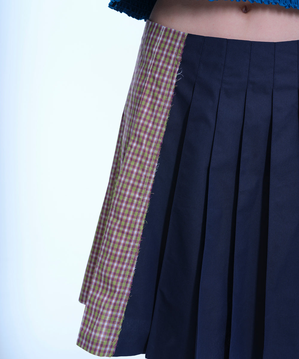 Coyseio - Triple Layer Pleated Skirt (Navy) product image 7 | TRAB K-Fashion Australia