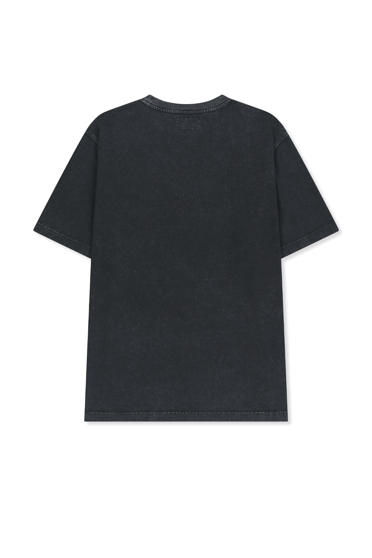 Matin Kim - Waffle Applique Logo Top (Charcoal) product image 3 | TRAB K-Fashion Australia