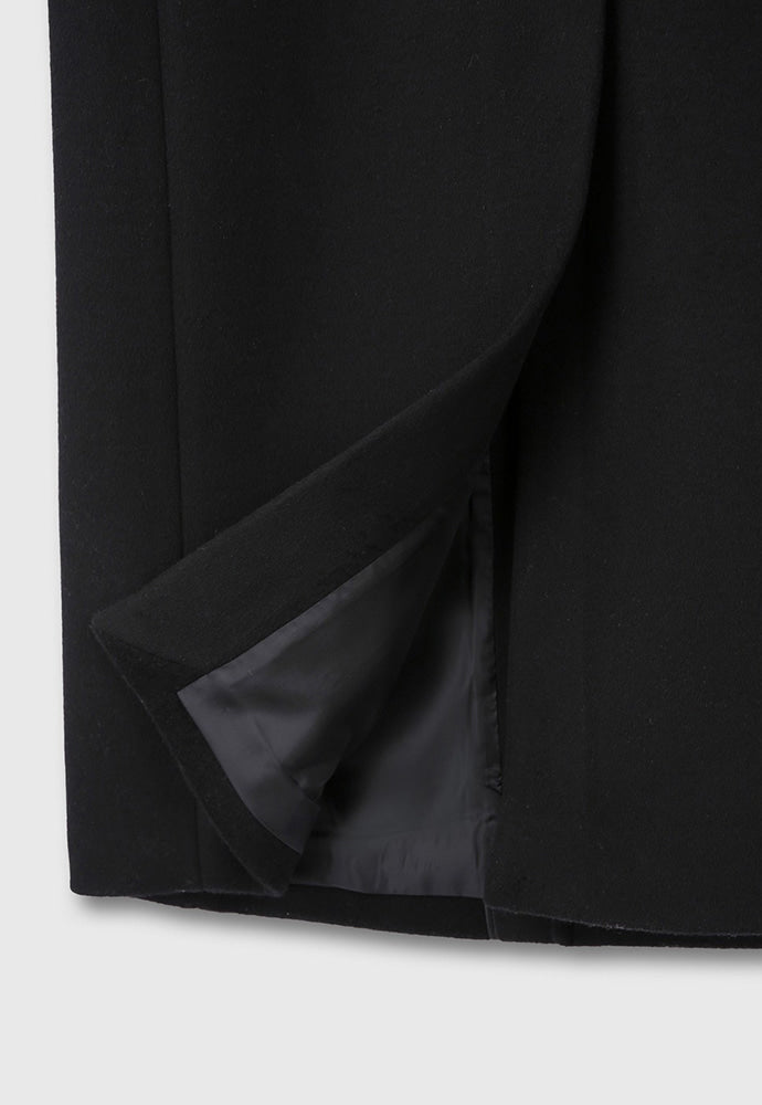Tonywack - Wool And Cashmere Tailored Single Coat (Black) product image 18 | TRAB K-Fashion Australia