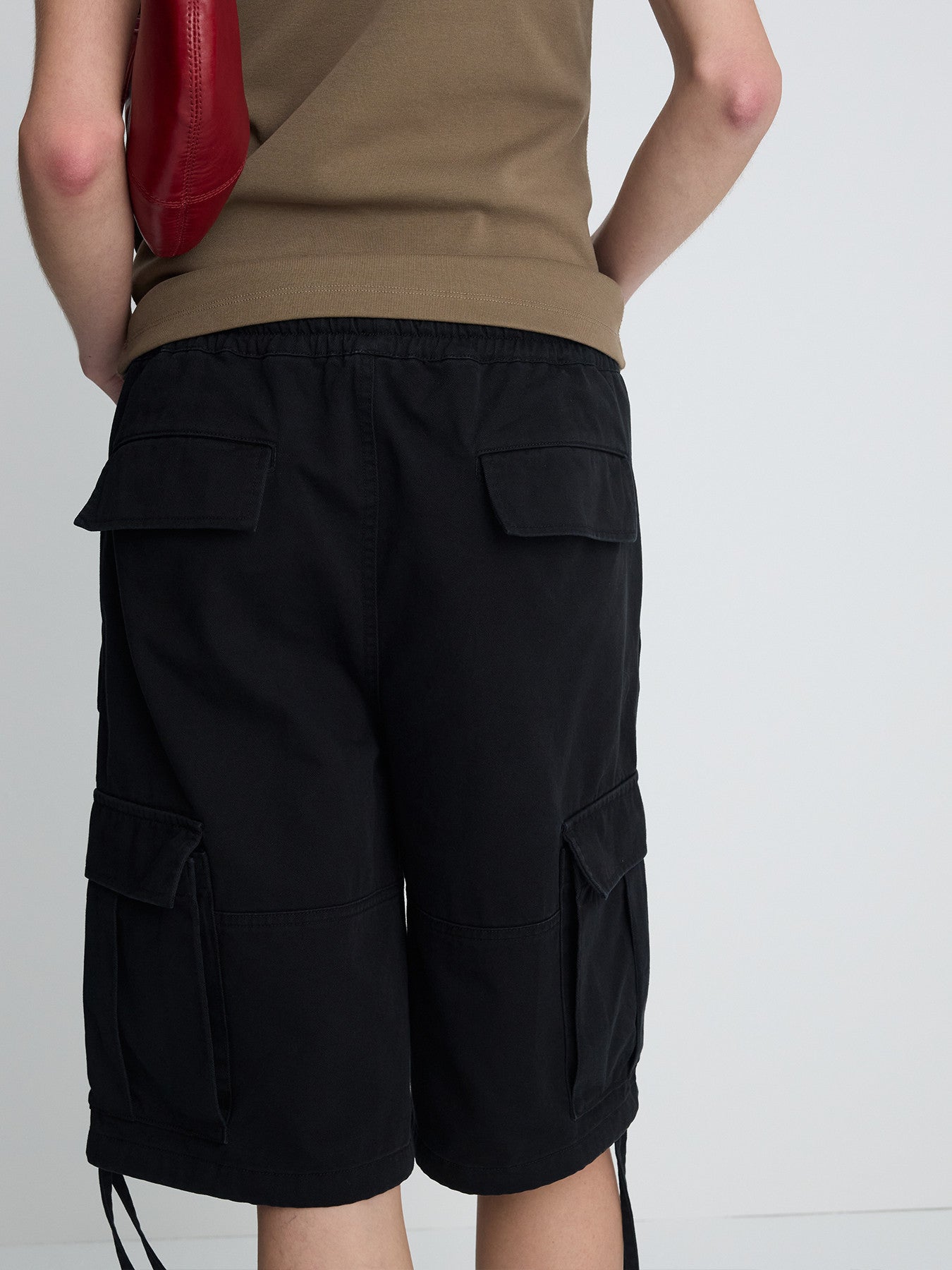 Tonywack - Garment-Washed Cargo Shorts (Black) product image 3 | TRAB K-Fashion Australia