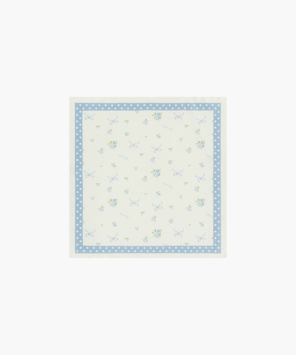 Marithe & Francois Girbaud - Summer Pattern Silk Scarf (Ivory) product image 1 | TRAB K-Fashion Australia