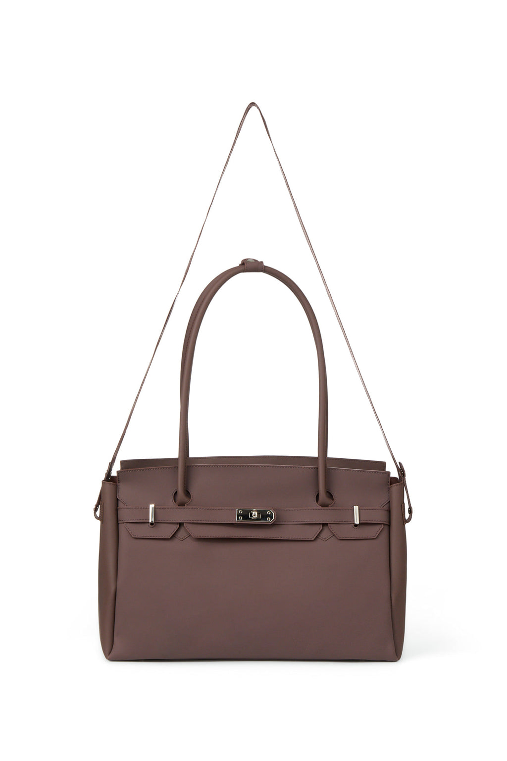 Deinet - [free Card Wallet] Jelly Two-Way Big Bag (Brown) product image 4 | TRAB K-Fashion Australia