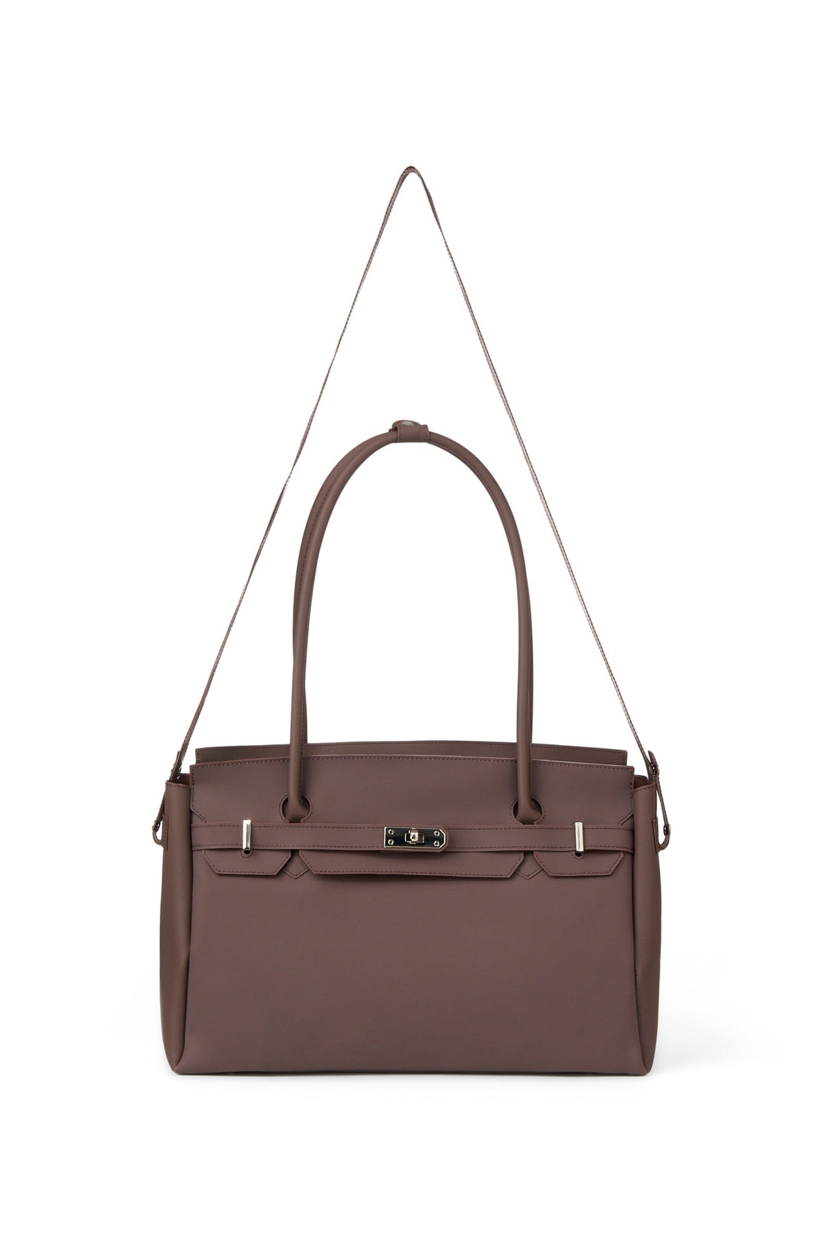 Deinet - [free Card Wallet] Jelly Two-Way Big Bag (Brown) product image 4 | TRAB K-Fashion Australia