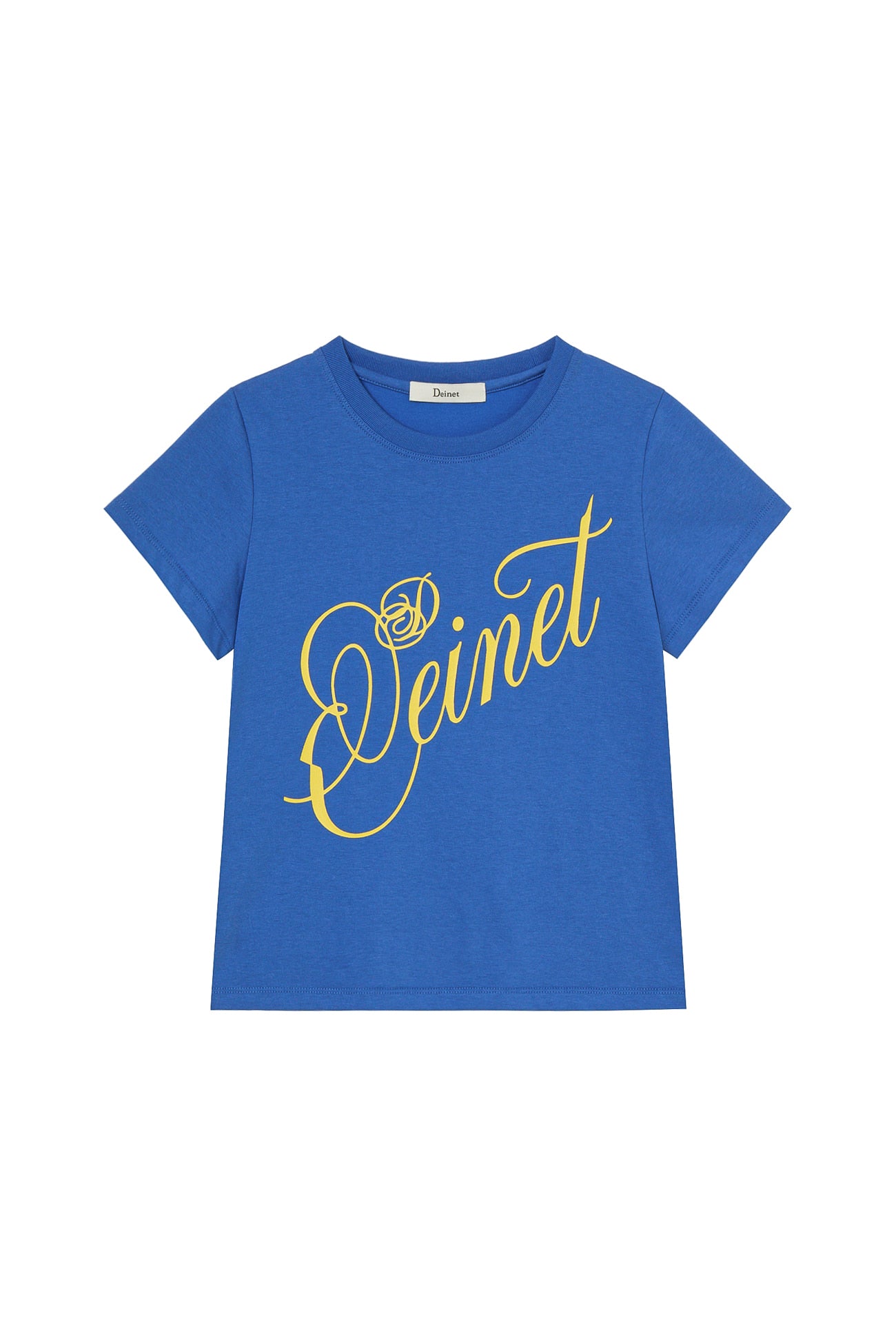Deinet - Rose Typo Graphic T-Shirt (Blue) product image 11 | TRAB K-Fashion Australia