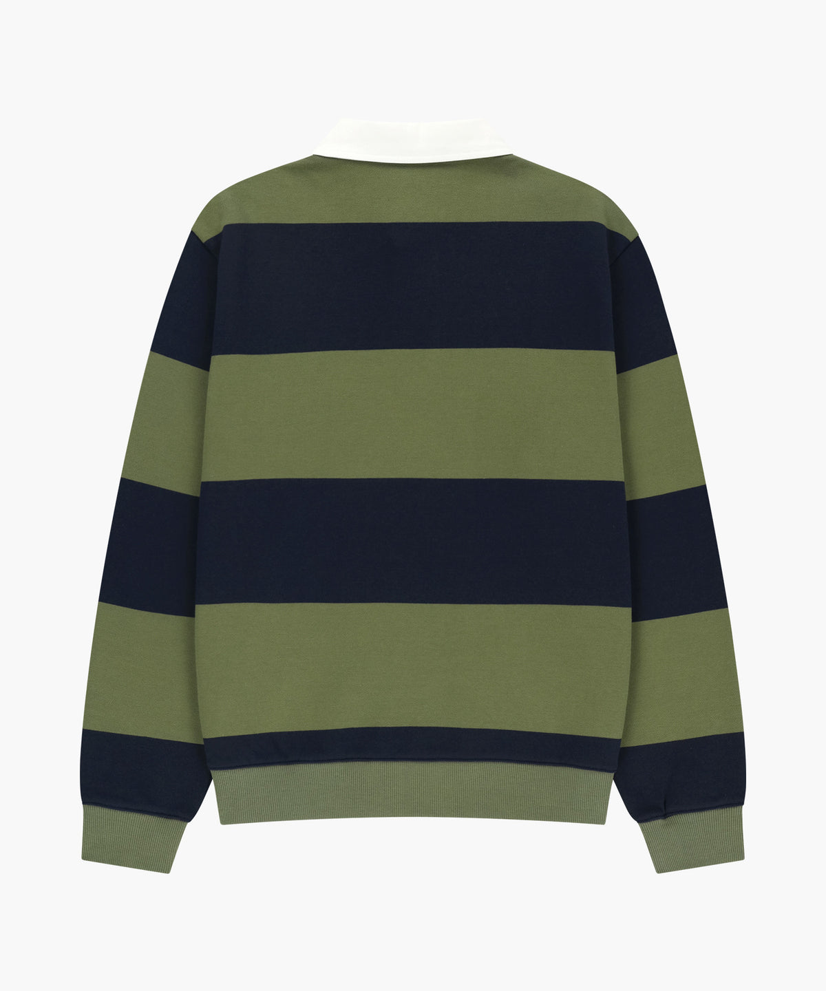 Marithe & Francois Girbaud - Small Classic Logo Rugby Stripe Sweatshirt (Navy) product image 6 | TRAB K-Fashion Australia