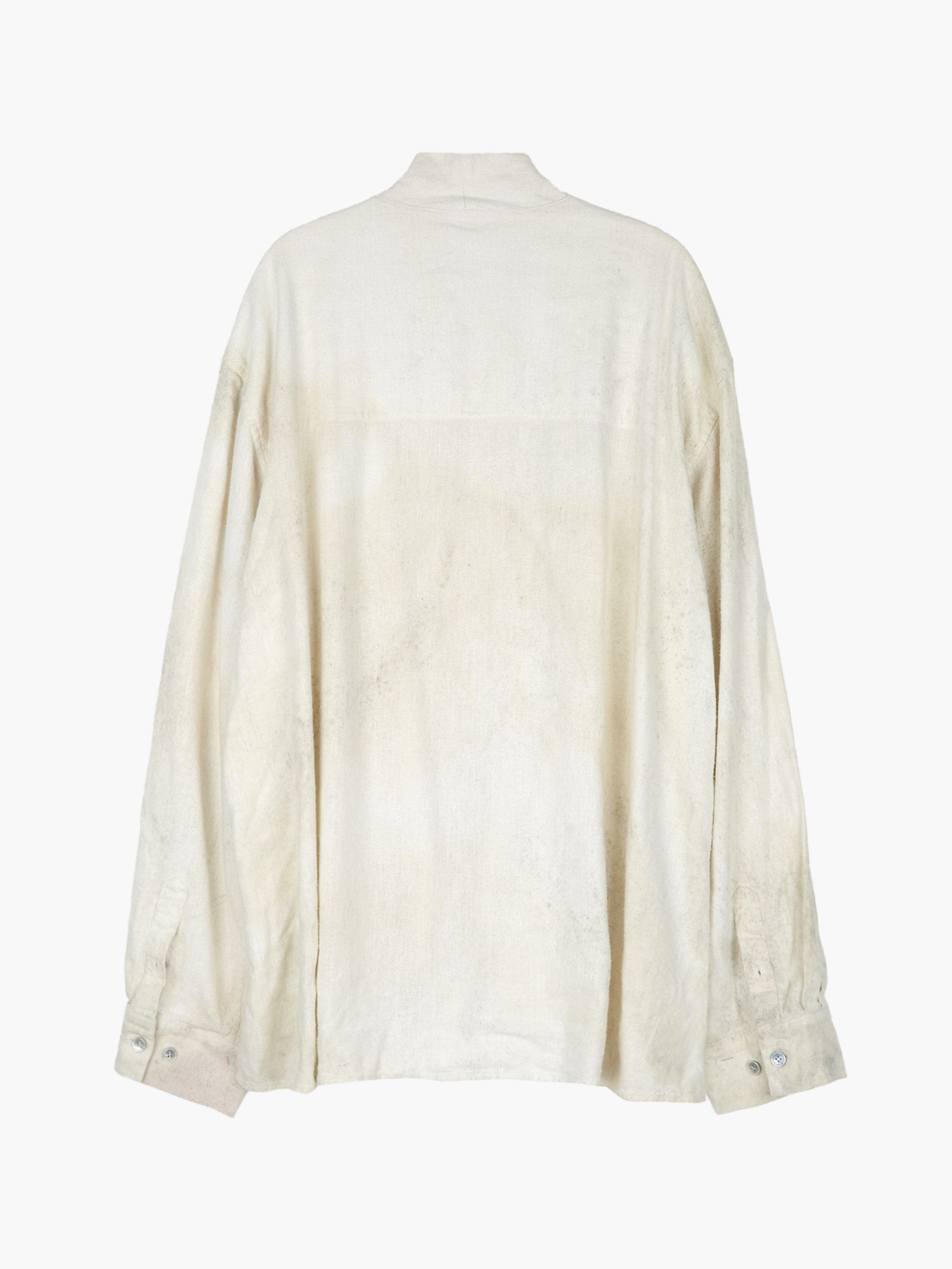 Jiyong Kim - Bio Draped Shirt (Bio-Processed Off-White) product image 10 | TRAB K-Fashion Australia